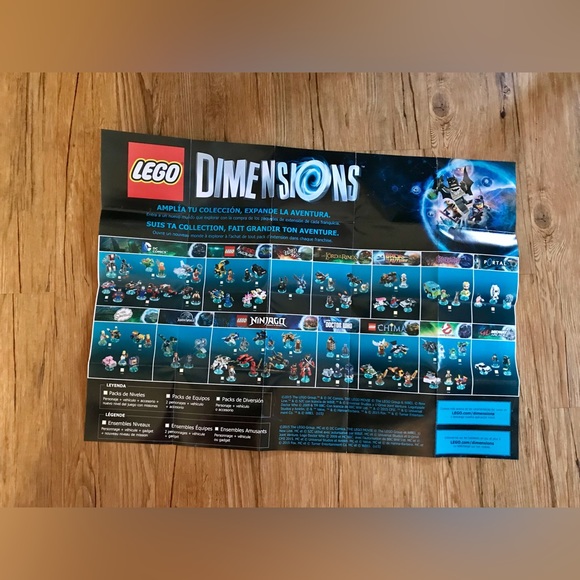 LEGO Dimensions Portal Base Poster & Building Instructions No LEGOs No Figures - Picture 10 of 11